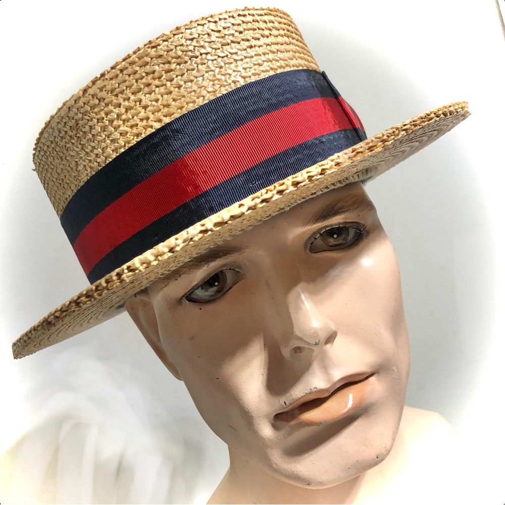 Austin Reed Straw Boater Hat
